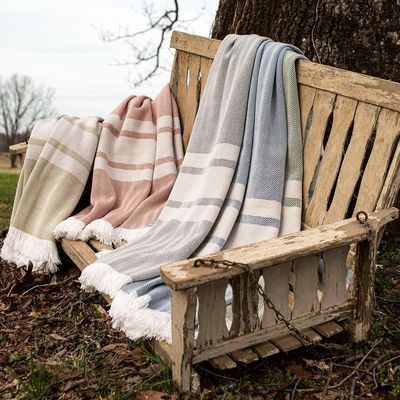 Throw blankets - Seagrove Indoor Outdoor Performance Throw - NATIVE SPUN