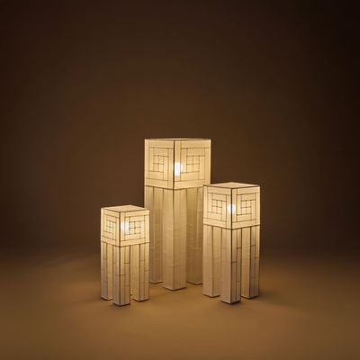 Floor lamps - Jogak Light Sculptures - STUDIO BOOBOON