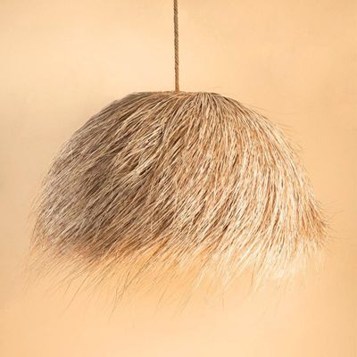 Decorative objects - Natural palm fiber suspension Ø80 cm - La Coco - KAYZA