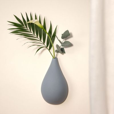 Objets de décoration - GOUTTE DE TERRE (Soliflore pour fleurs séchées) - MONOCHROMIC CERAMIC