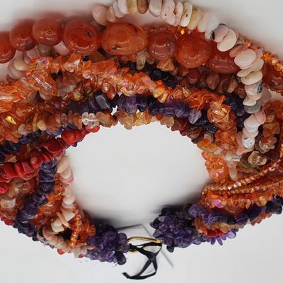 Bijoux - AUTUMN ORANGE NECKLACE - LE DELLI SANTI