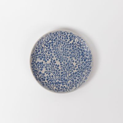 Floral decoration - Delphinium Medium Plate - RUMA HOME