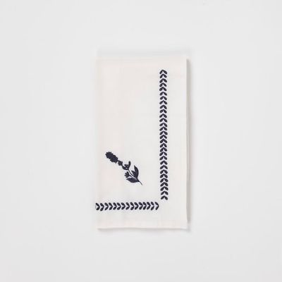 Linge de table textile - Tuberose Embroidered Napkin - RUMA HOME