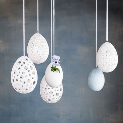 Objets de décoration - ERWIN EGG, bulle, blanc - KLATT OBJECTS