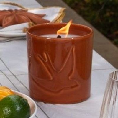 Accessoires de déco extérieure - BOUGIE D'EXTERIEUR - MONOCHROMIC CERAMIC