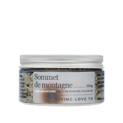 Beauty products - Bath Salts THE MOUNTAINS Relaxation & Soothing 100 g - GIVING LOVE TO