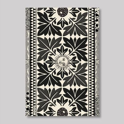 Paréos - Paréo Tifaifai white&black - PATRICIA LAUZES