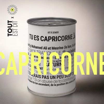 Gifts - Sowing kits\" Capricorn\” in collaboration with\ "Tout est dit\" - MAUVAISES GRAINES