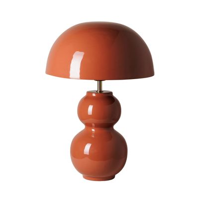 Table lamps - Lacquered persian red table lamp Bulb - CHEHOMA