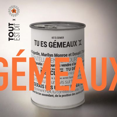 Gifts - Seed kits\" Gemini\” in collaboration with\ "Tout est dit\" - MAUVAISES GRAINES