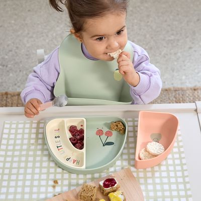 Children's mealtime - LÄSSIG Silicone Section Dish Set - LASSIG GMBH