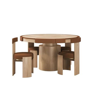 Dining Tables - Wellesly Game Table Set - WOOD TAILORS CLUB