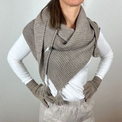 Foulards et écharpes - Schawl Anita - T'RU SUSTAINABLE HANDMADE