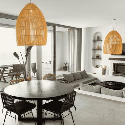 Hanging lights - Seagrass pendant lamp L - Lalou - KAYZA