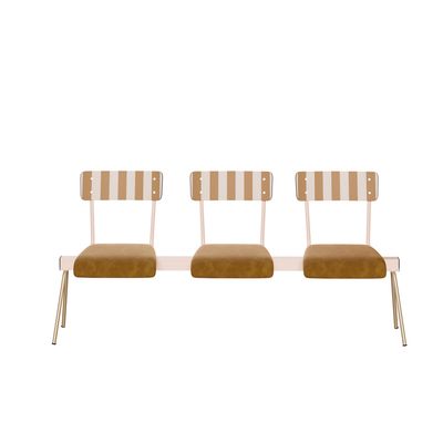Benches - Anouk 2 to 3 seater waiting retro bench - LES GAMBETTES