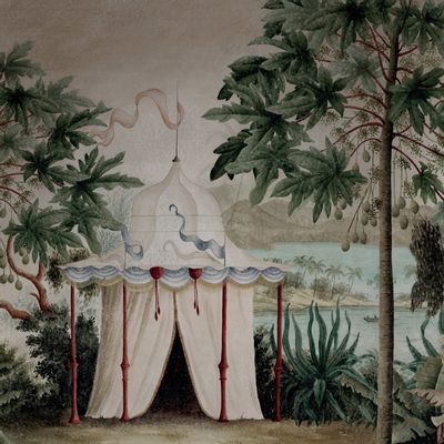 Revêtements muraux - Papier peint panoramique - Les rives de l'Irrawaddy Couleur - ANANBÔ WALL MURAL