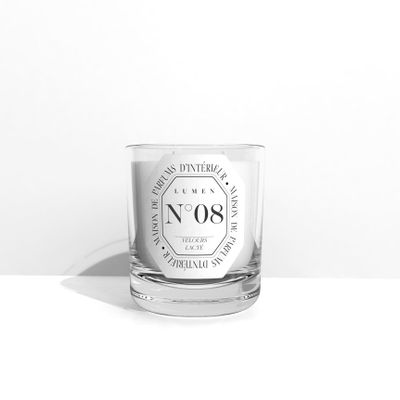 Candles - Refillable Scented Candle 180g N°08 - Milky Velvet - LUMEN • MAISON DE PARFUMS D'INTÉRIEUR