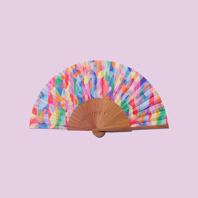 Apparel - *PRE-SALE* Hand Fan A FAN OF Chromatic Collage - Abanico - Éventail - A FAN OF