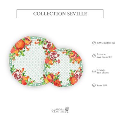Lawn tables - Seville collection melamine tableware - LES JARDINS DE LA COMTESSE