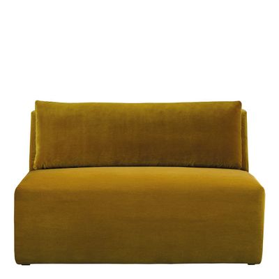 Sofas - LOU sofa saffron velvet central module 130x92x74.5 - BLANC D'IVOIRE