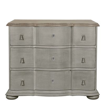 Chests of drawers - CARLOTTA PM chest of drawers stone color 105x44x82 - BLANC D'IVOIRE