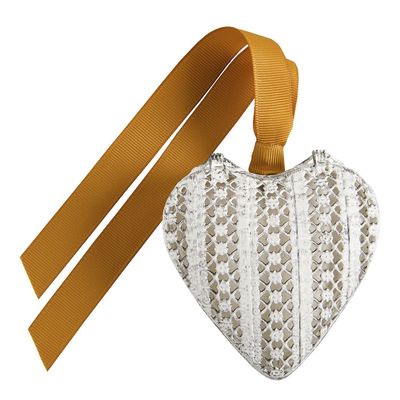 Home fragrances - Openwork metal heart box with scented decoration - Orange blossom - MATHILDE M.