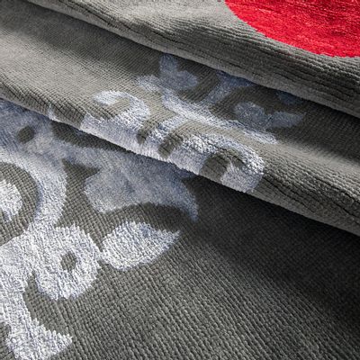 Tapis sur-mesure - Shah Maghsoud -rouje gris Tapis fait à la main - MIRMOLA & CO