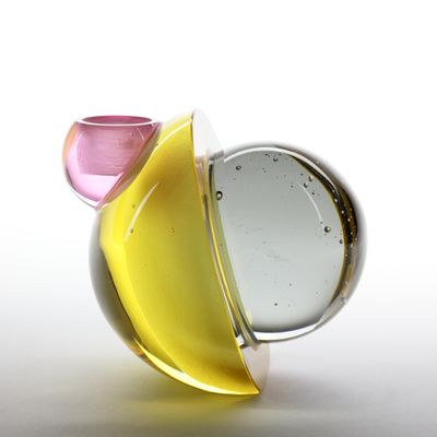 Objets design - Bougeoire N°3 collection " IMBRIQ' " - L'ATELIER HORIZON VERRE