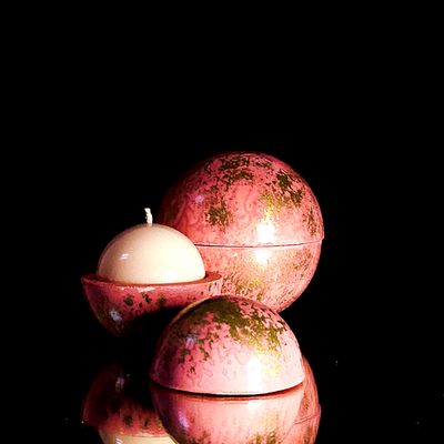 Design objects - Eggplant Peony Globe Candle - PONPON CURIOSITAS