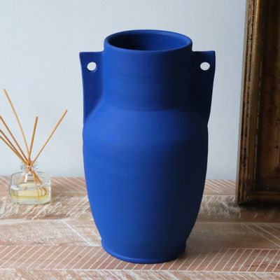 Vases - The Emporion Vase - Matt Blue - MAISON MARMOL