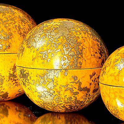 Objets design - Bougie Globe Jaune Indien au Santal - PONPON CURIOSITAS