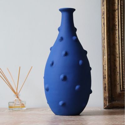 Vases - Vase Timgad - Bleu Mat - MAISON MARMOL