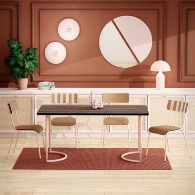 Dining Tables - Amiel retro table, 160x80cm and 120x70cm - LES GAMBETTES