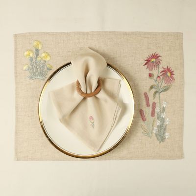 Table linen - Enchanted Flower Placemats (Set Of 4) - NINÉH