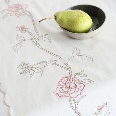 Linge de table textile - Chemin de table English Rose - NINÉH