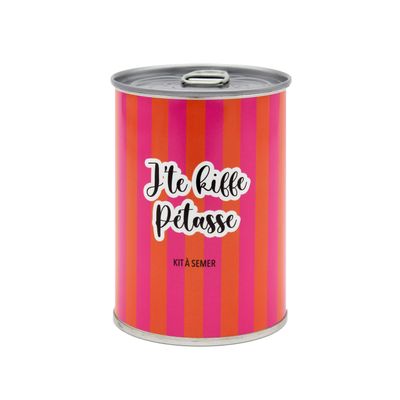 Cadeaux - Kit à semer « J’te kiffe Pétasse » fabriqué en France - MAUVAISES GRAINES