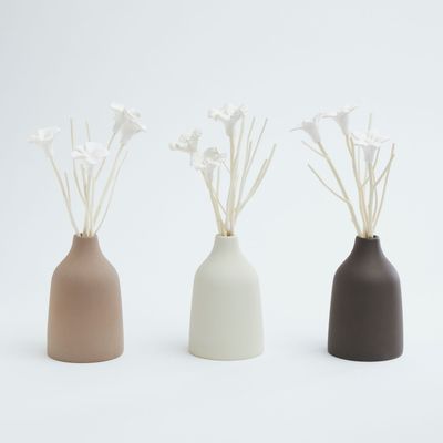 Floral decoration - Home fragrance diffuser vase, Aromatic diffuser in ceramic with sticks - ANOQ