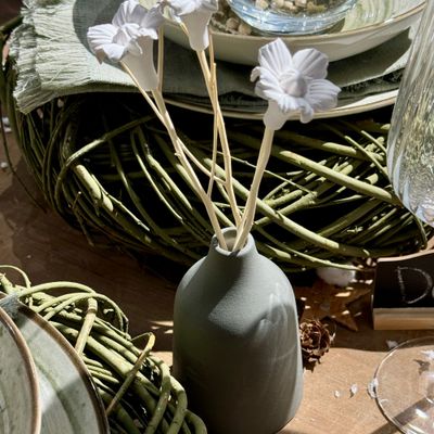 Décorations florales - Vase diffuseur de parfum JOY - Diffuseur aromatique à bâtons céramique - ANOQ