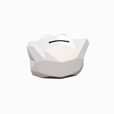 Céramique - Tirelire Panthère Origami Blanche - KREOO