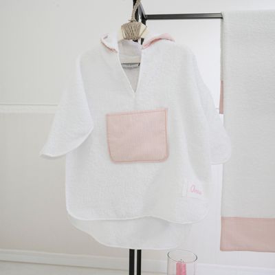 Peignoirs - Peignoir poncho en éponge Badge - ANNA MONTI