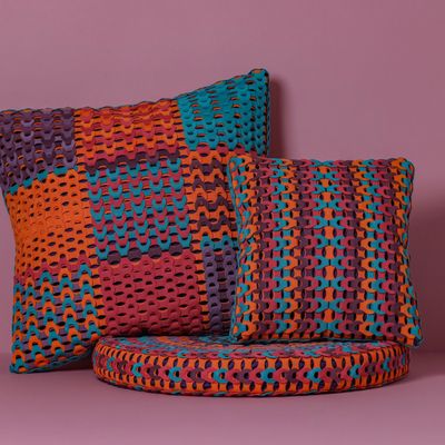 Fabric cushions - SPECTRUM DOTS - Handcrafted Cushions - EETY STUDIO