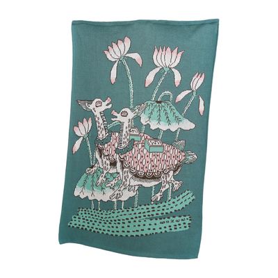 Throw blankets - Smile longevity symbol(Turtles) - BON`EE
