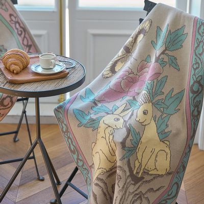 Throw blankets - Rabbit couple Blankets - BON`EE(LIVING ART BRAND)