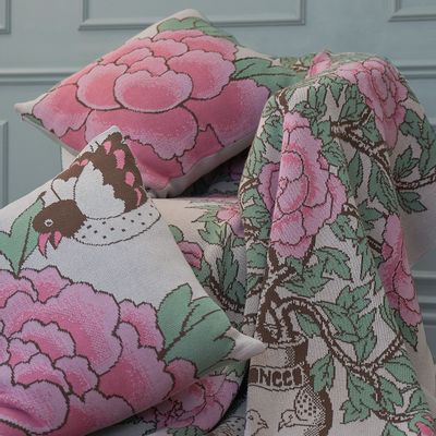 Throw blankets - Peonies in vase Blankets - BON`EE(LIVING ART BRAND)