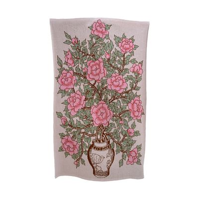 Throw blankets - Peonies in vase - BON`EE(LIVING ART BRAND)