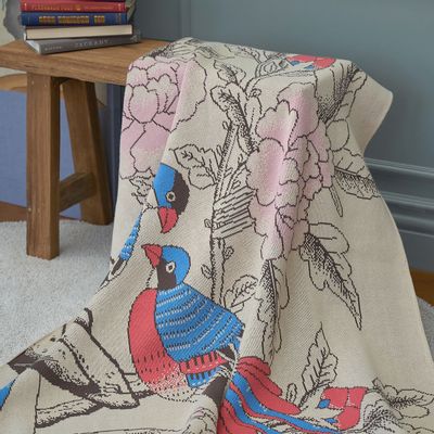 Throw blankets - Flower and Bird - BON`EE
