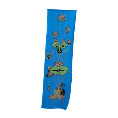 Throw blankets - Lotus with turtles - BON`EE(LIVING ART BRAND)