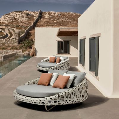 Deck chairs - CURL garden daybed - COUTURE JARDIN