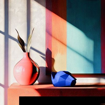 Decorative objects - Majorelle Blue Origami Panther Piggy Bank - KREOO