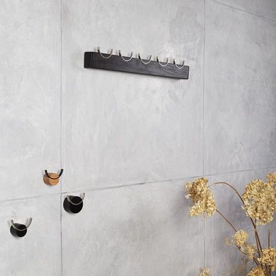 Ensembles muraux - Crochet mural DEER, noir, acier inoxydable - NAMUOS